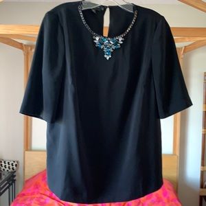Ted baker blouse with accessory on top size 3